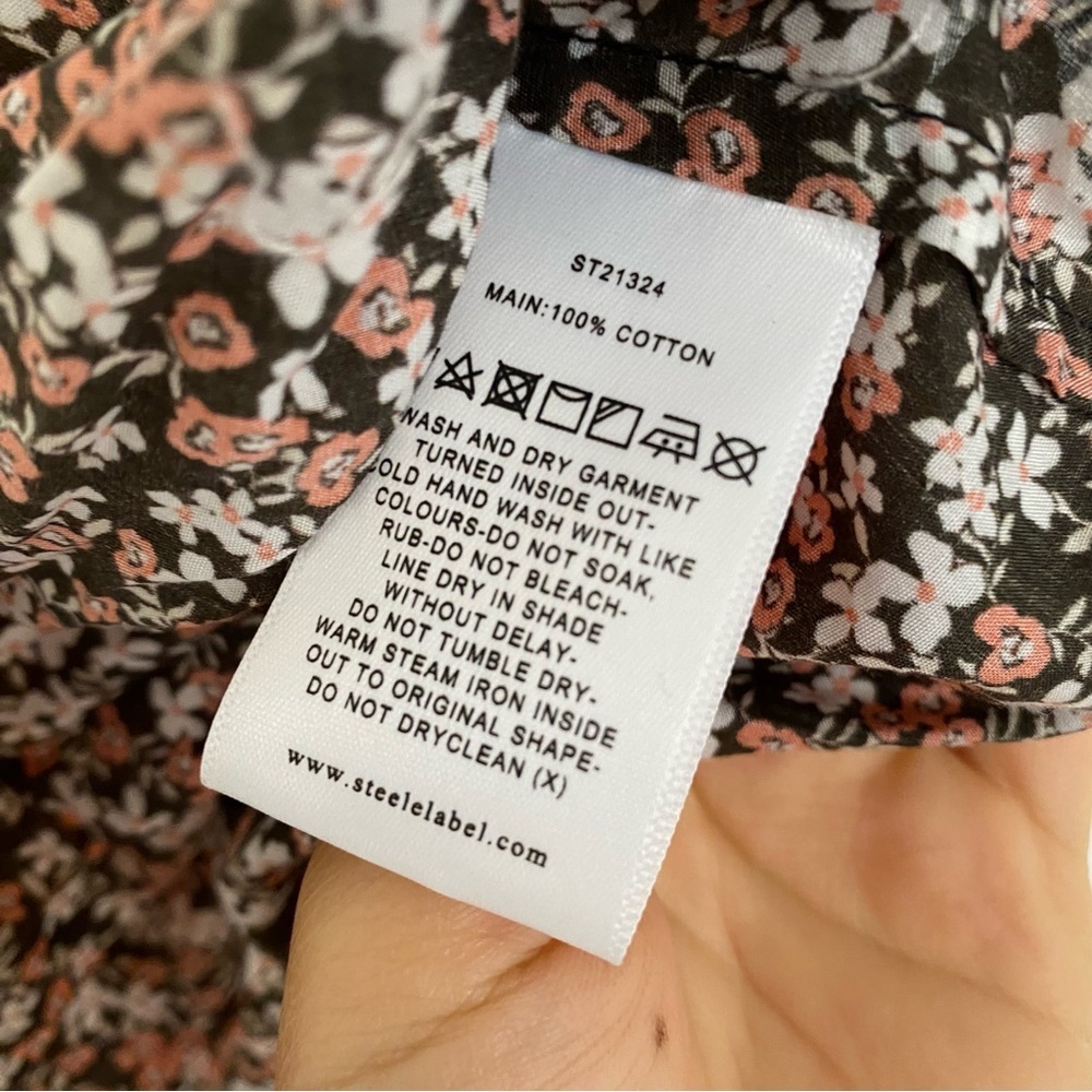 Steele floral long sleeve‎ top - Picture 8 of 9